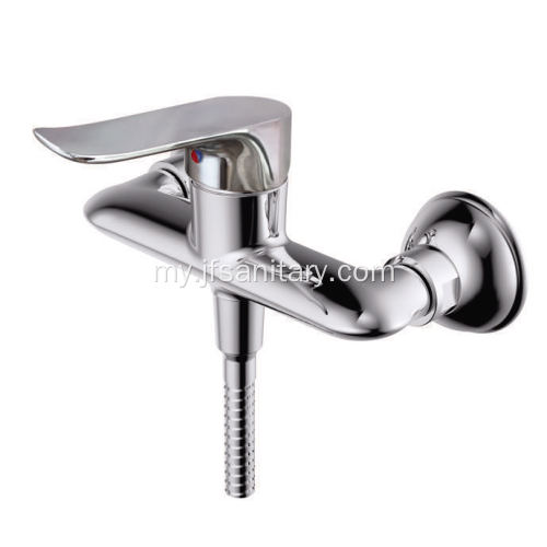 Valve Faucet Mixer ကြေးနီနှင့်အတူ Wall-Mount ရေချိုးခန်း